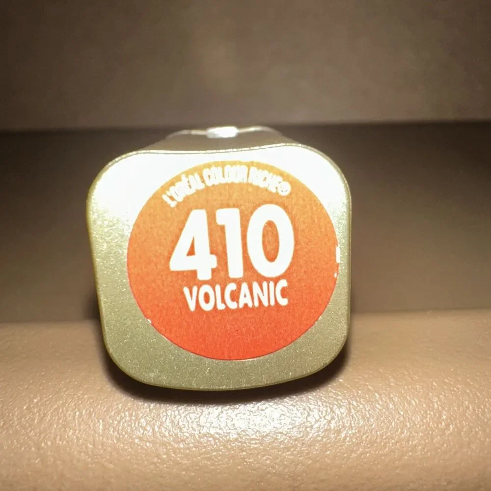 L'Oreal Colour Riche Satin Lipstick 410 Volcanic Orange Coral Argan Oil New